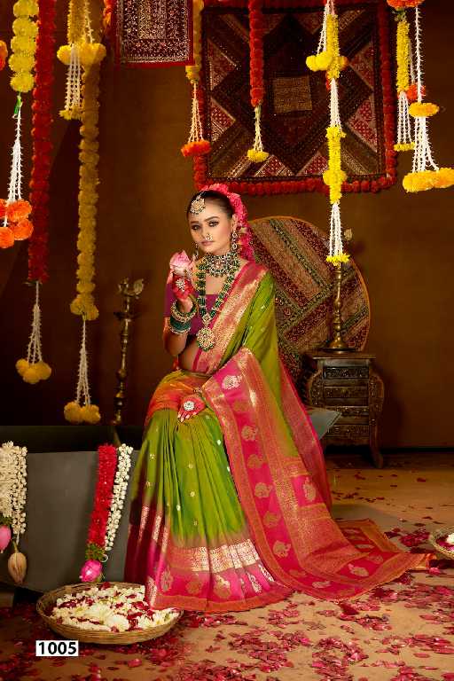 Saroj Laxmi Pujan Silk Vol-3 Wholesale Dual Tone Silk With Rich Pallu Sarees