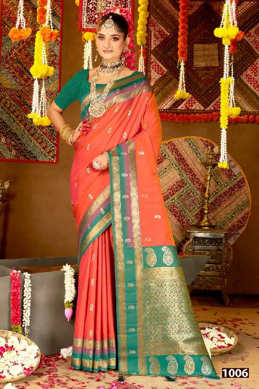 Saroj Laxmi Pujan Silk Vol-4 Wholesale Dual Tone Silk With Rich Pallu Sarees