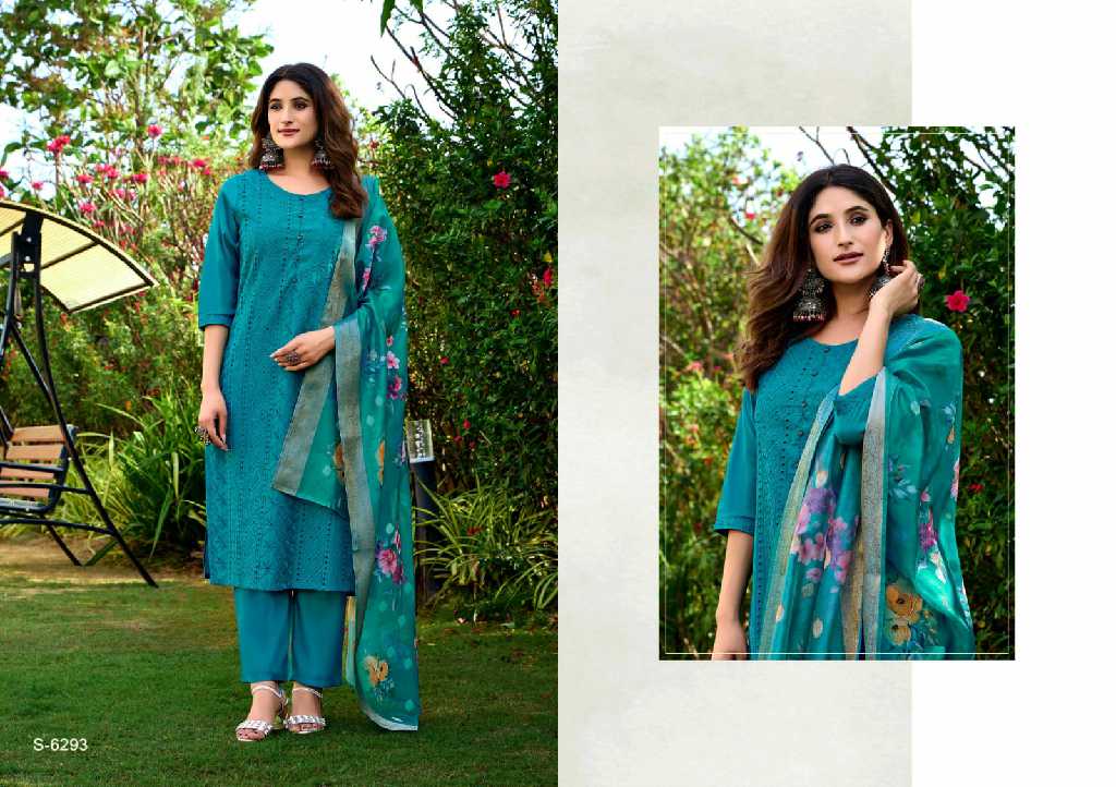SBS By Subhash Vasudha Wholesale Premium Silk Readymade 3 Piece Suits