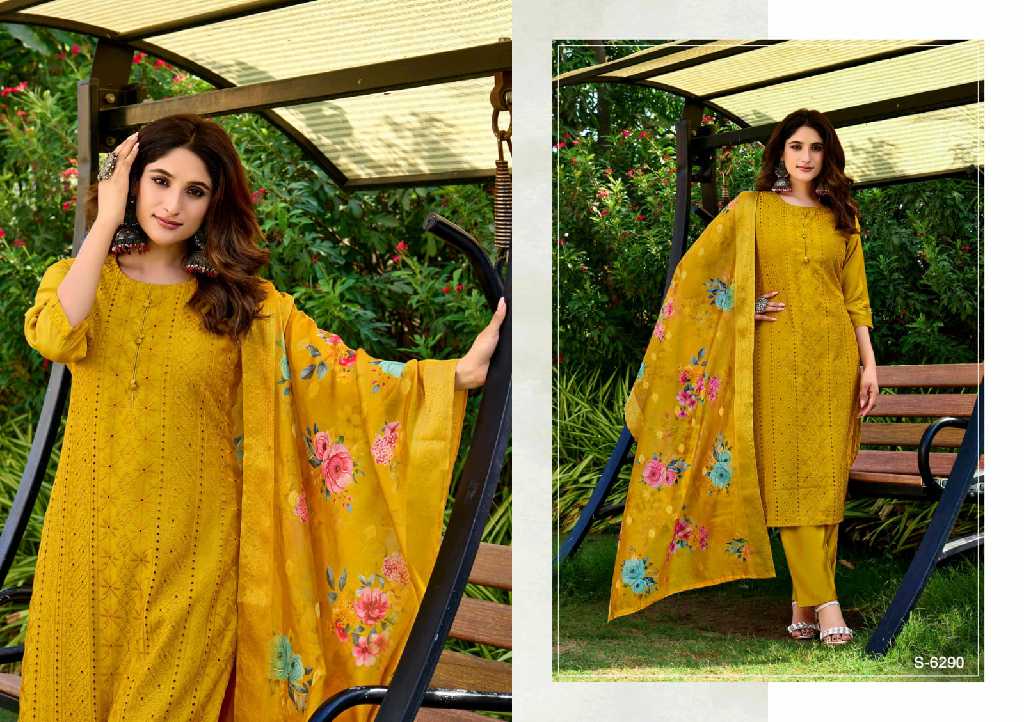 SBS By Subhash Vasudha Wholesale Premium Silk Readymade 3 Piece Suits