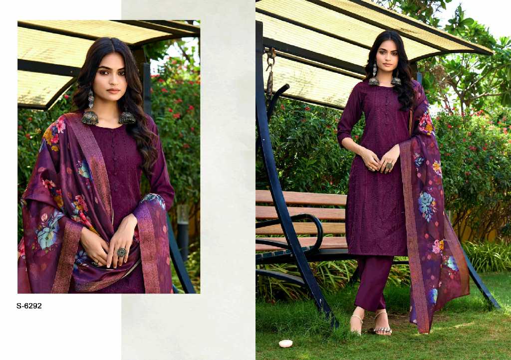 SBS By Subhash Vasudha Wholesale Premium Silk Readymade 3 Piece Suits