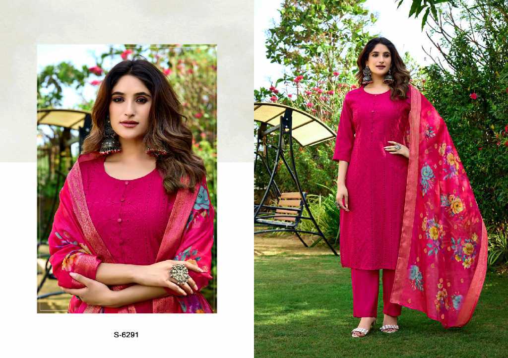 SBS By Subhash Vasudha Wholesale Premium Silk Readymade 3 Piece Suits