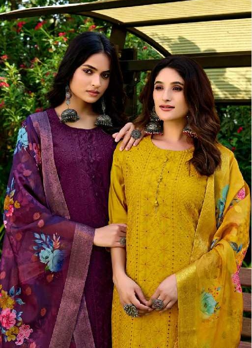 SBS By Subhash Vasudha Wholesale Premium Silk Readymade 3 Piece Suits