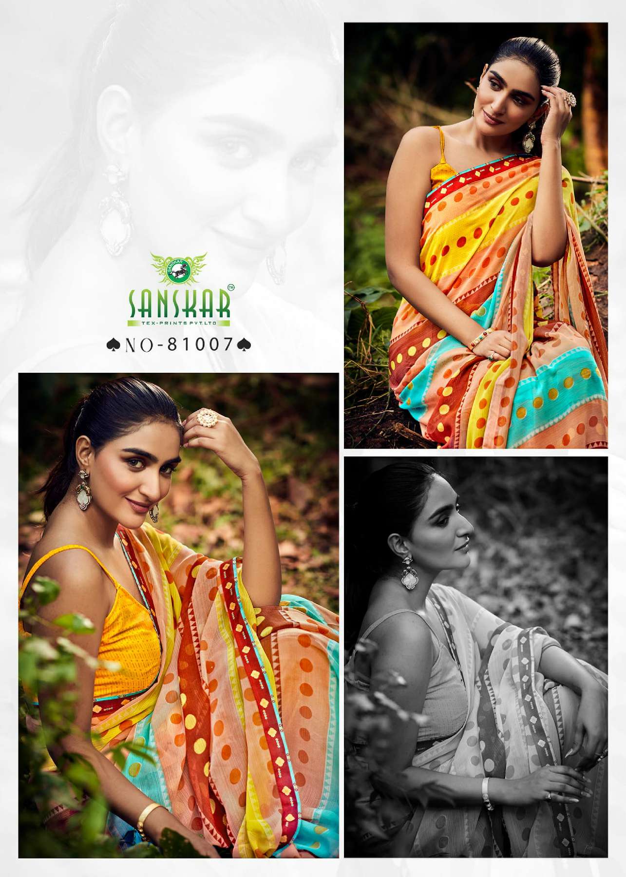 SANSKAR TEX PRINT AUTOGTRAPH WHOLESALE CASUAL SAREES