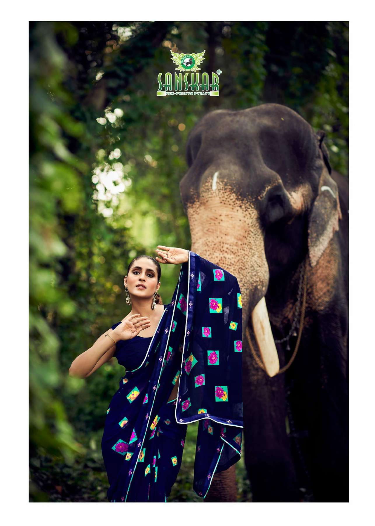 SANSKAR TEX PRINT AUTOGTRAPH WHOLESALE CASUAL SAREES