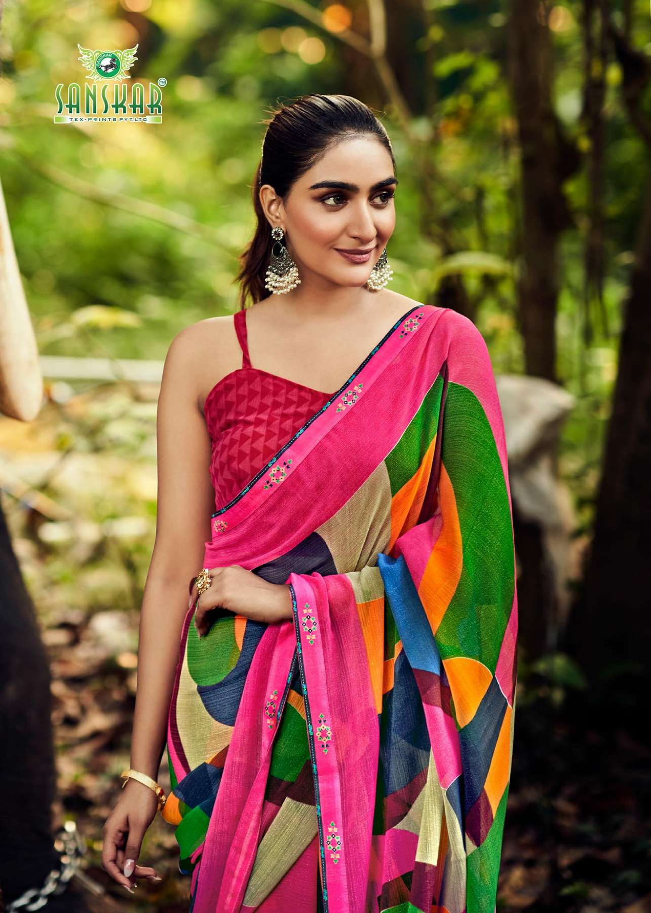 SANSKAR TEX PRINT AUTOGTRAPH WHOLESALE CASUAL SAREES