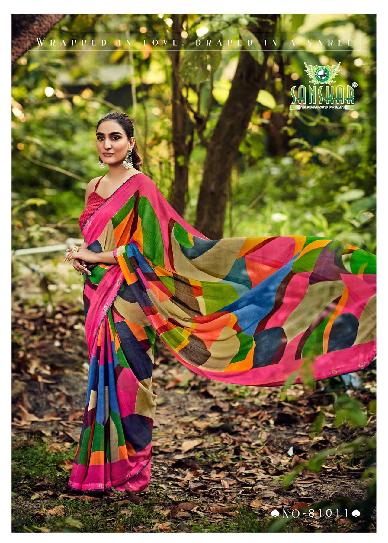 SANSKAR TEX PRINT AUTOGTRAPH WHOLESALE CASUAL SAREES