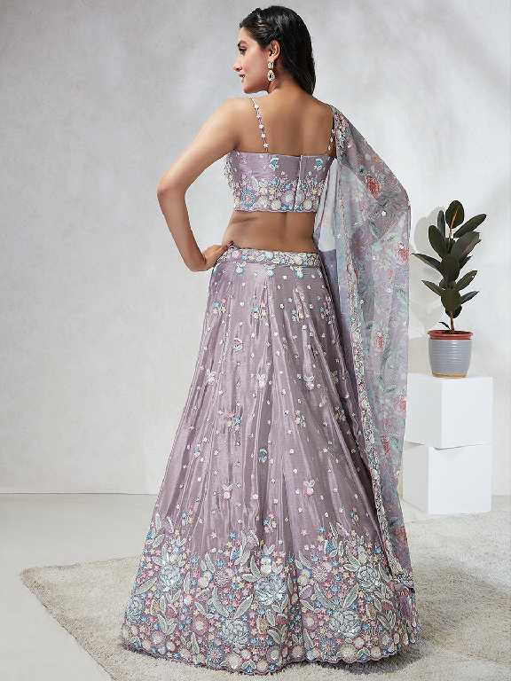 PF Series 5965 Colour Wholesale Silk Chiffon Ethnic Designer Lehengas