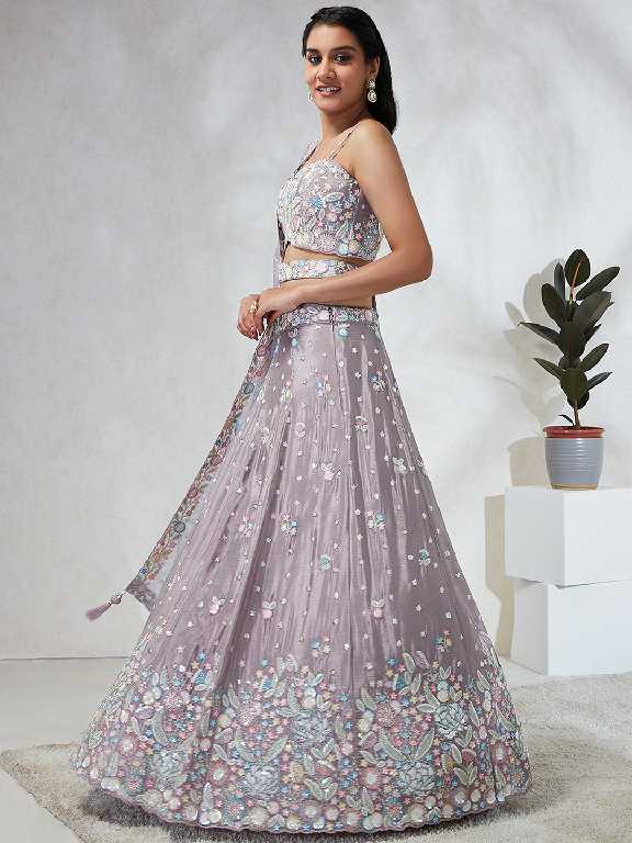 PF Series 5965 Colour Wholesale Silk Chiffon Ethnic Designer Lehengas