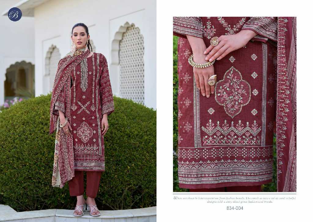 zubiya vol 3 by belliza designer cotton modal pakistani dress material