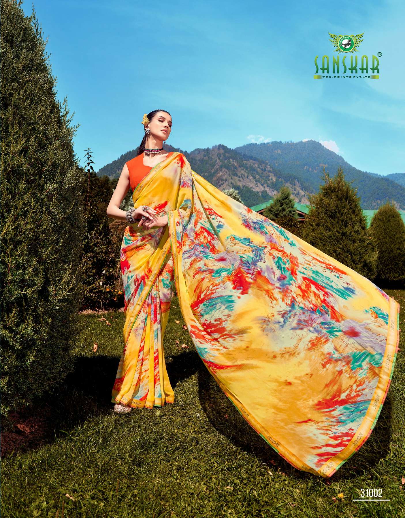 SANSKAR TEX PRINT ISHITA WHOLESALE PRINTED INDIAN SAREES