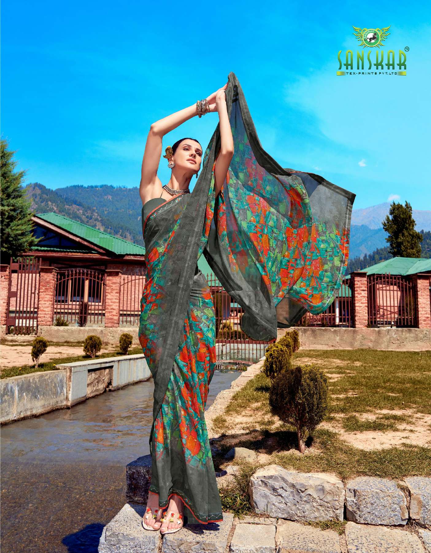 SANSKAR TEX PRINT ISHITA WHOLESALE PRINTED INDIAN SAREES