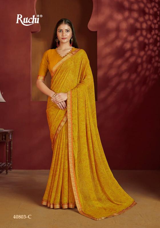 SIMAYAA VOL 32 BY RUCHI CHIFFON FASHIONABLE SAREE WHOLESALER