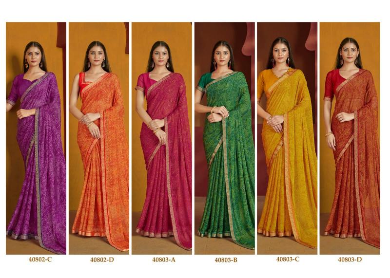 SIMAYAA VOL 32 BY RUCHI CHIFFON FASHIONABLE SAREE WHOLESALER
