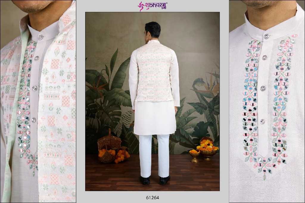 Shubhvastra Royal Drape Vol-1 Wholesale Exclusive Festival Mens Wear Koti Style with Kurta Collection