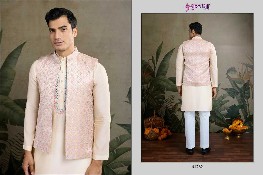 Shubhvastra Royal Drape Vol-1 Wholesale Exclusive Festival Mens Wear Koti Style with Kurta Collection
