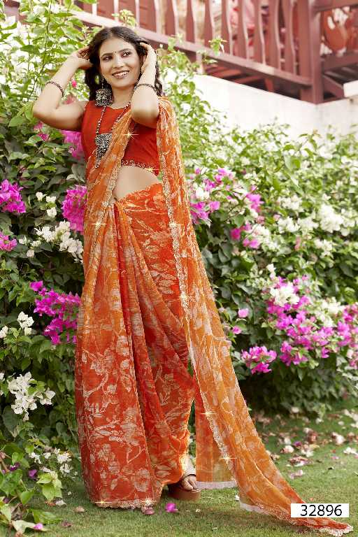 VALLABHI SIMONA VOL 7 PURE CREPE PRINTED SARIS UNIFORM SARI WHOLESALE SHOP