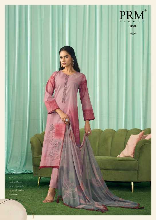 PRM Vanilla Wholesale Pure Cotton Linen With Embroidery Salwar Suits