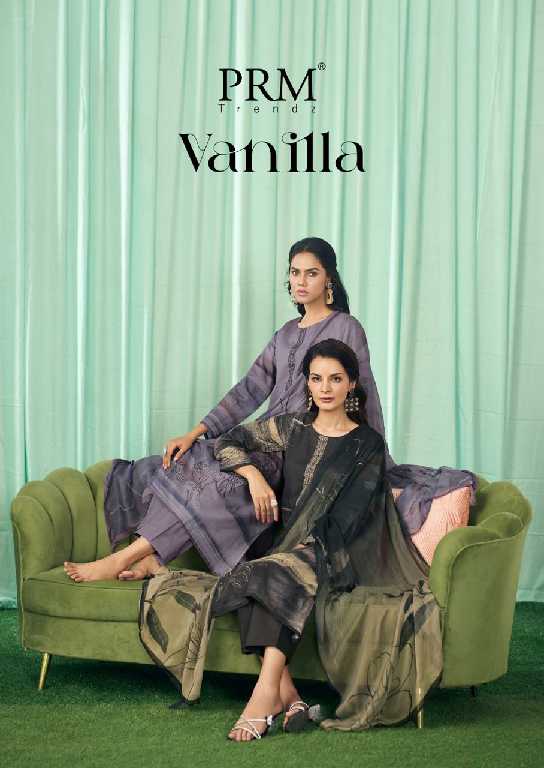 PRM Vanilla Wholesale Pure Cotton Linen With Embroidery Salwar Suits