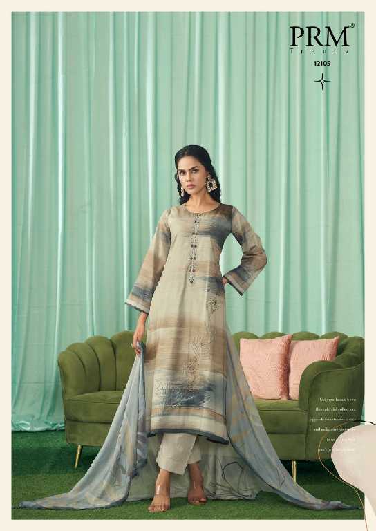 PRM Vanilla Wholesale Pure Cotton Linen With Embroidery Salwar Suits