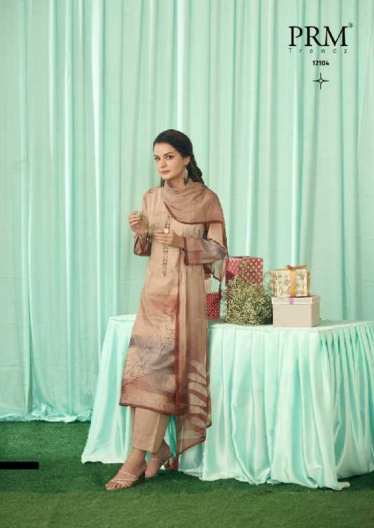 PRM Vanilla Wholesale Pure Cotton Linen With Embroidery Salwar Suits