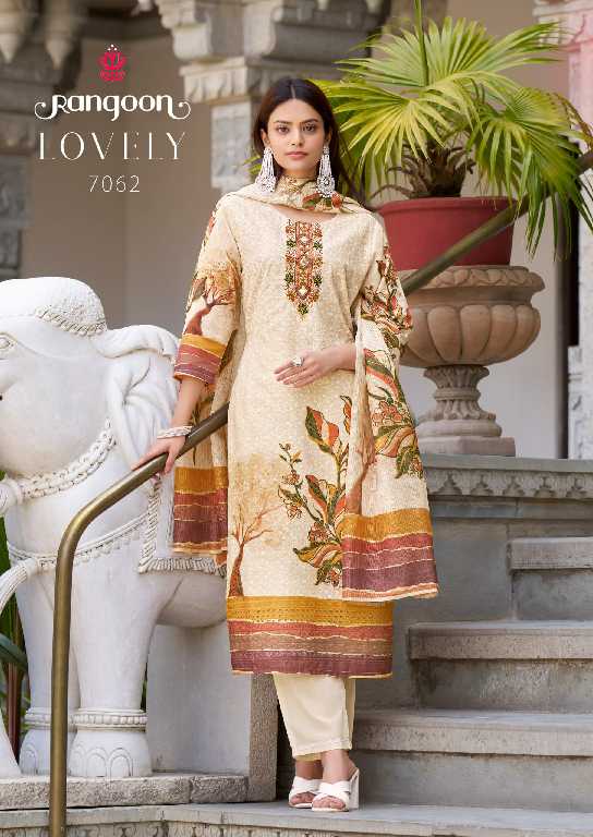 Rangoon Lovely Wholesale Pure Cotton Chiffly Readymade Suits