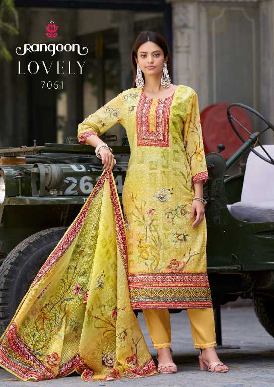 Rangoon Lovely Wholesale Pure Cotton Chiffly Readymade Suits