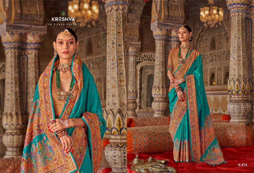 Kreshva Rajtilak Vol-1 Wholesale Super PV Silk Party Wear Indian Sarees