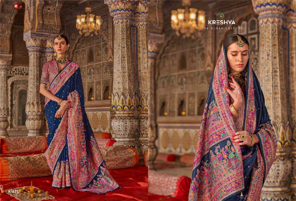 Kreshva Rajtilak Vol-1 Wholesale Super PV Silk Party Wear Indian Sarees