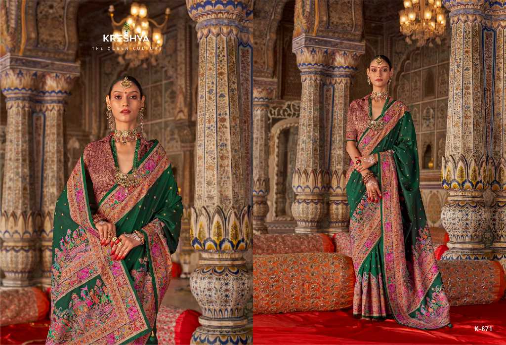 Kreshva Rajtilak Vol-1 Wholesale Super PV Silk Party Wear Indian Sarees
