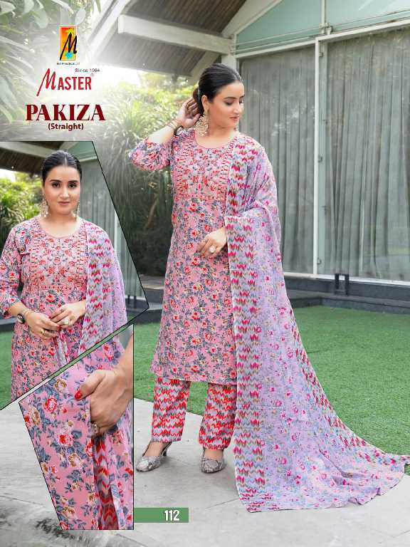 Master Pakiza Wholesale Straight Cut Top With Pant And Dupatta