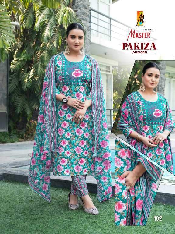 Master Pakiza Wholesale Straight Cut Top With Pant And Dupatta