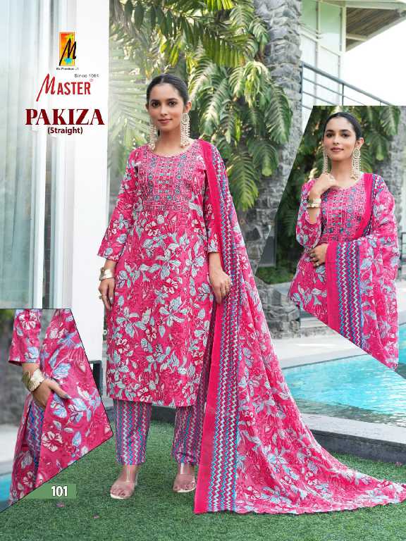 Master Pakiza Wholesale Straight Cut Top With Pant And Dupatta