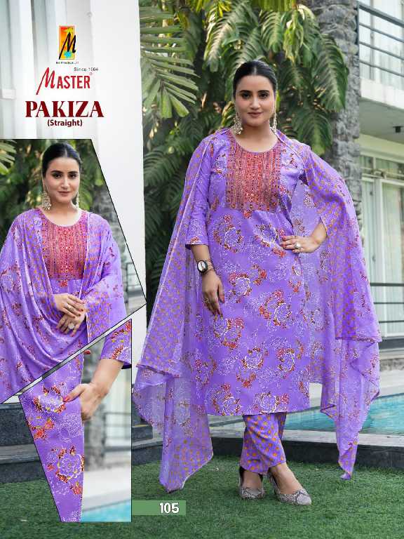 Master Pakiza Wholesale Straight Cut Top With Pant And Dupatta