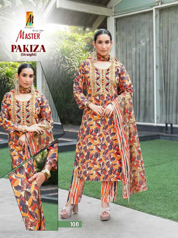 Master Pakiza Wholesale Straight Cut Top With Pant And Dupatta