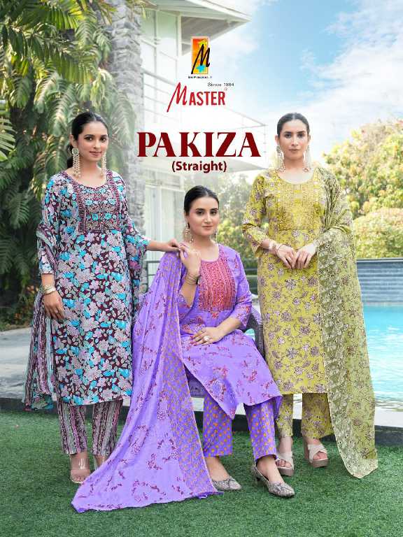 Master Pakiza Wholesale Straight Cut Top With Pant And Dupatta