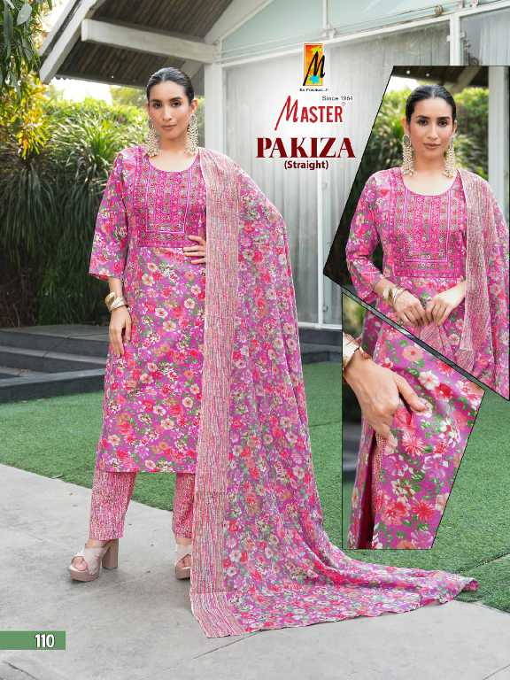 Master Pakiza Wholesale Straight Cut Top With Pant And Dupatta