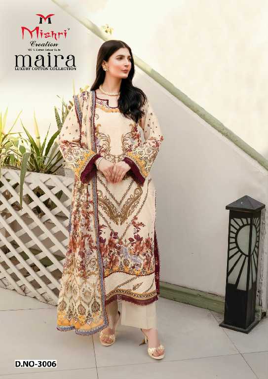 mishri creation maira vol 3 cotton modern pakistani dress material