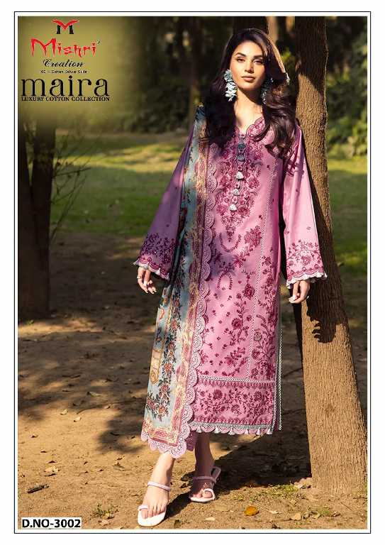 mishri creation maira vol 3 cotton modern pakistani dress material