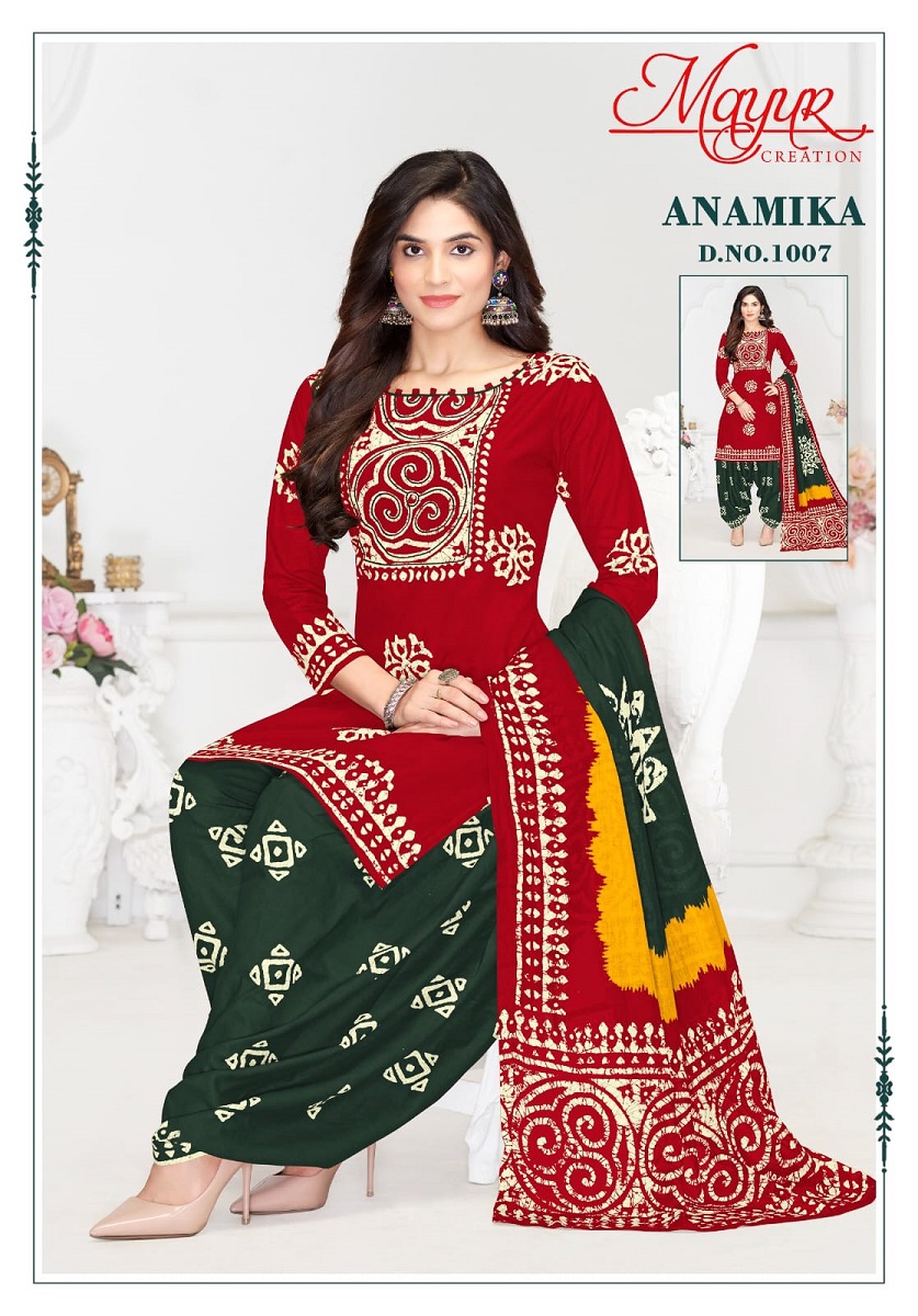 MAYUR ANAMIKA VOL-1 WHOLESALE PURE COTTON PRINTED DRESS MATERIAL