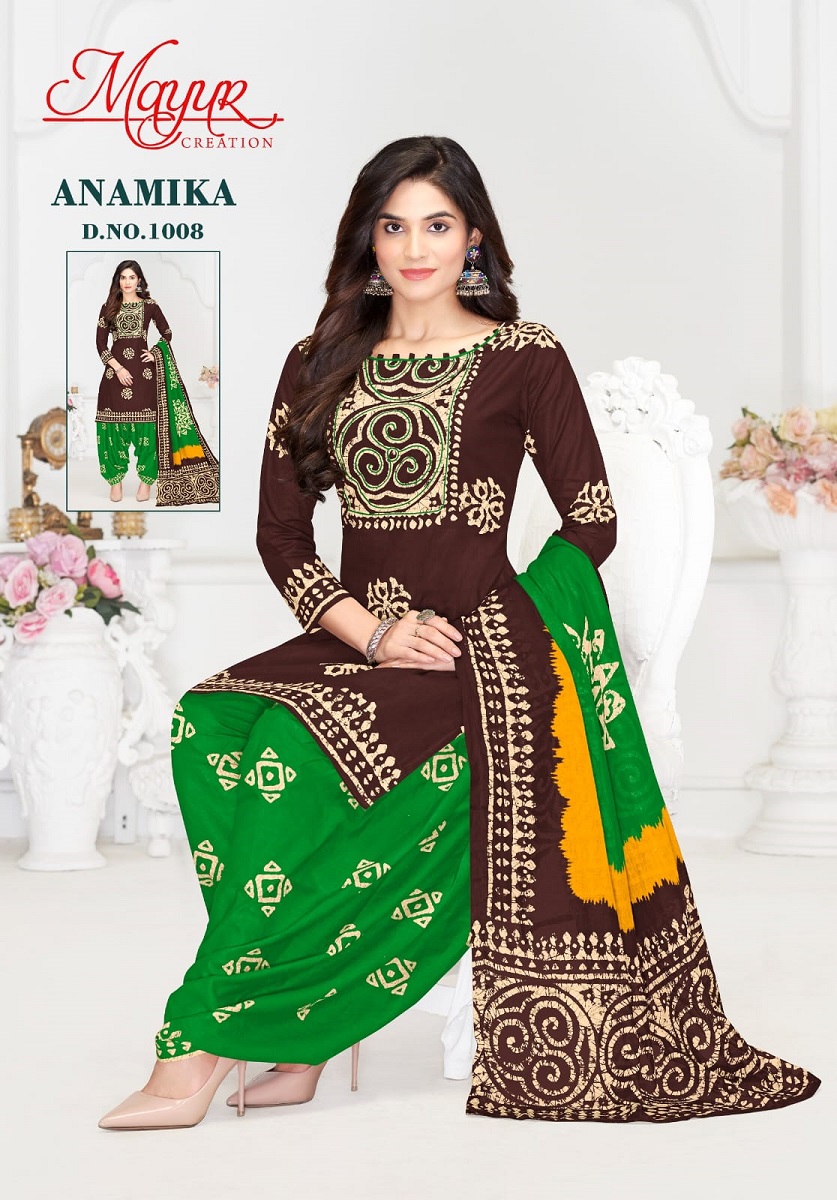 MAYUR ANAMIKA VOL-1 WHOLESALE PURE COTTON PRINTED DRESS MATERIAL