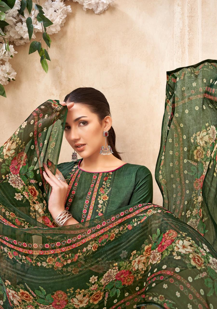 Alok Crazy Vol-2 Wholesale Viscose Muslin With Hand Work Dress Material