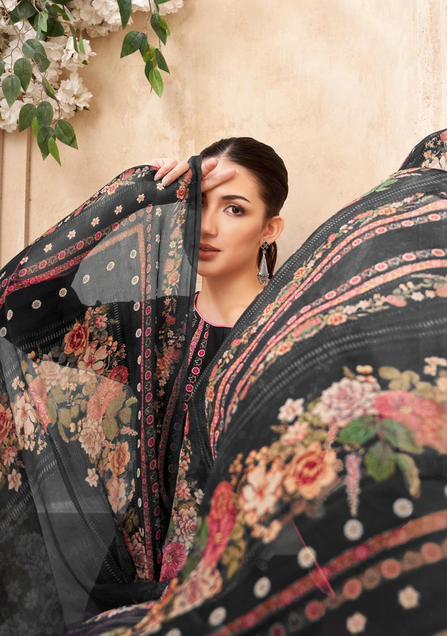 Alok Crazy Vol-2 Wholesale Viscose Muslin With Hand Work Dress Material