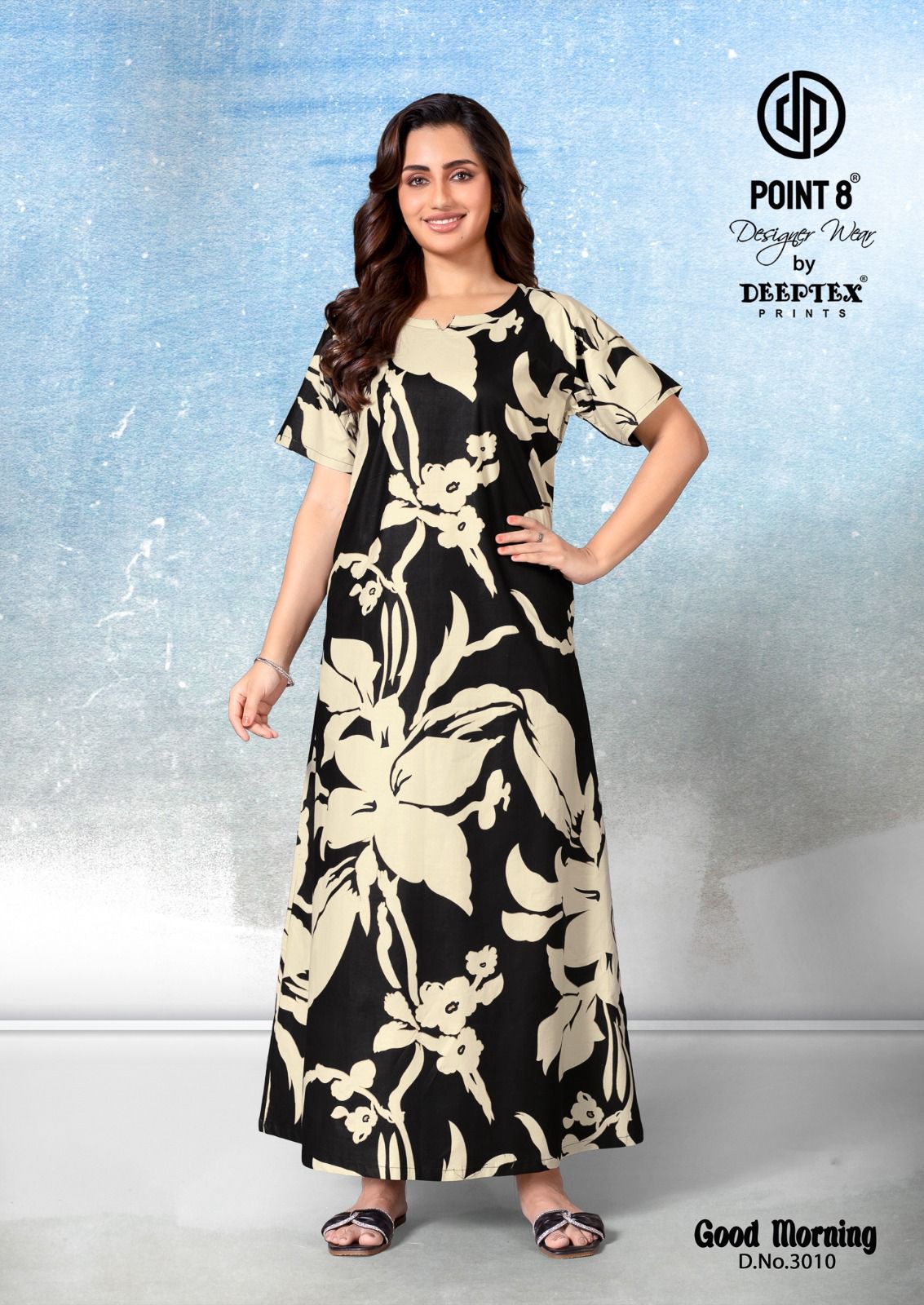 Deeptex By Point 8 Good Morning Vol-3 Wholesale Readymade Cotton Fabrics Nighty Catalog