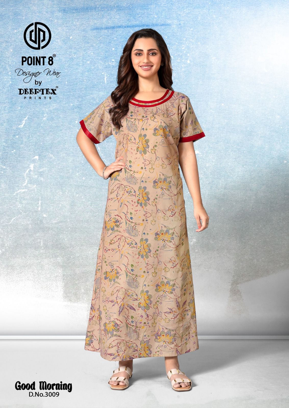 Deeptex By Point 8 Good Morning Vol-3 Wholesale Readymade Cotton Fabrics Nighty Catalog