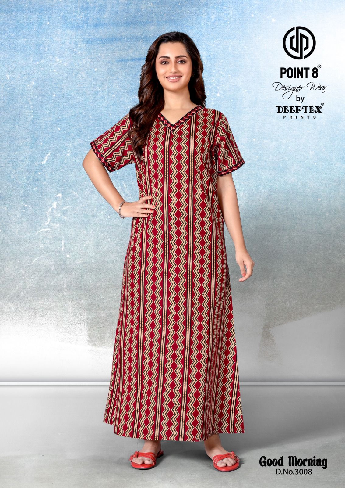 Deeptex By Point 8 Good Morning Vol-3 Wholesale Readymade Cotton Fabrics Nighty Catalog
