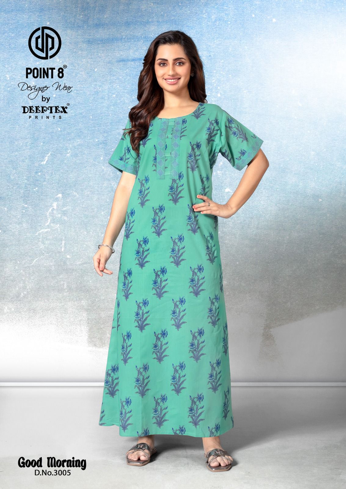 Deeptex By Point 8 Good Morning Vol-3 Wholesale Readymade Cotton Fabrics Nighty Catalog