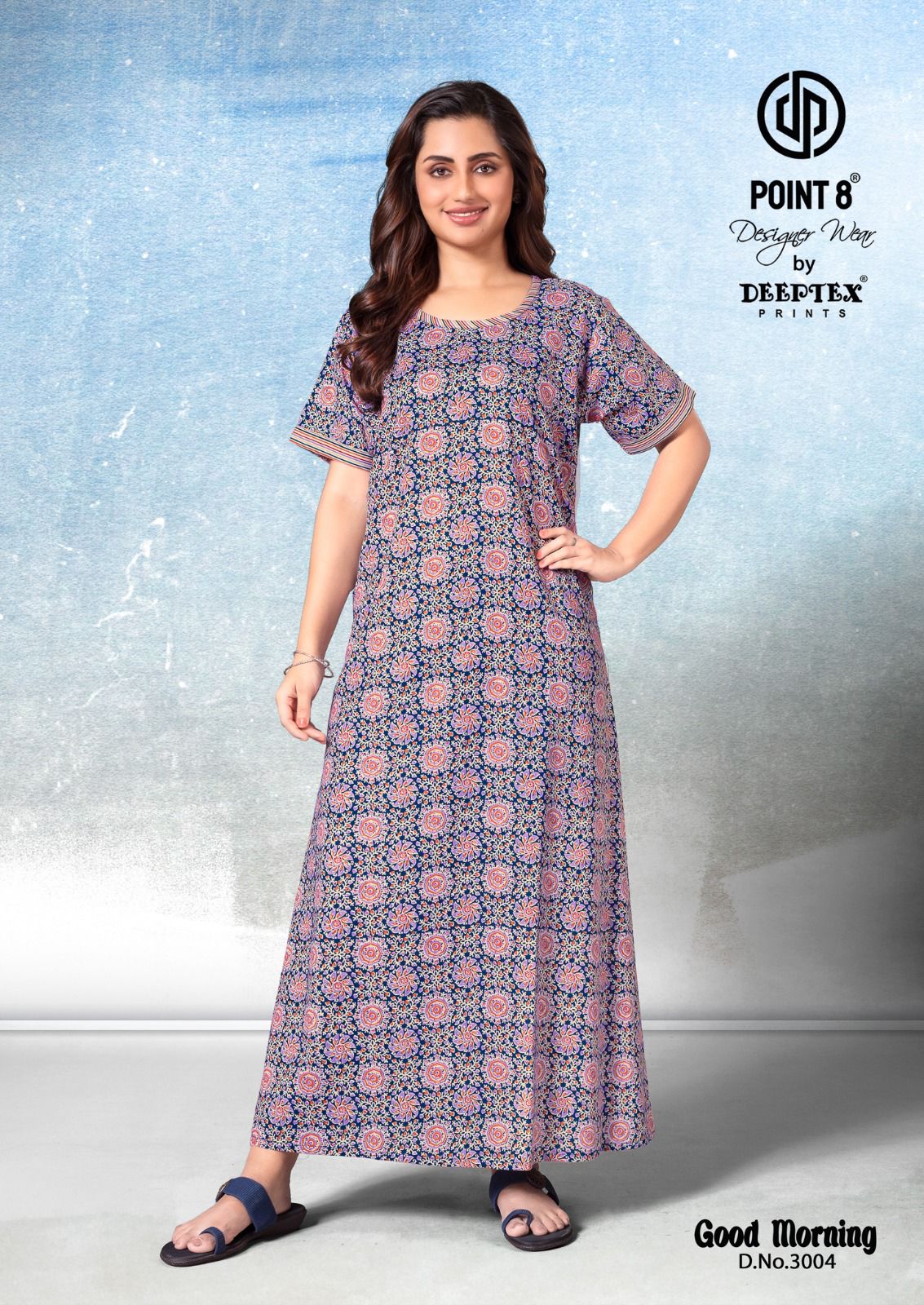 Deeptex By Point 8 Good Morning Vol-3 Wholesale Readymade Cotton Fabrics Nighty Catalog