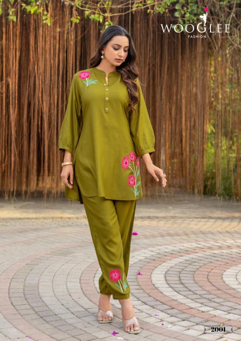 WOOGLEE RICH LOOK VISCOSE SATIN FULL STITCH CLASSIC CO-ORD SETS