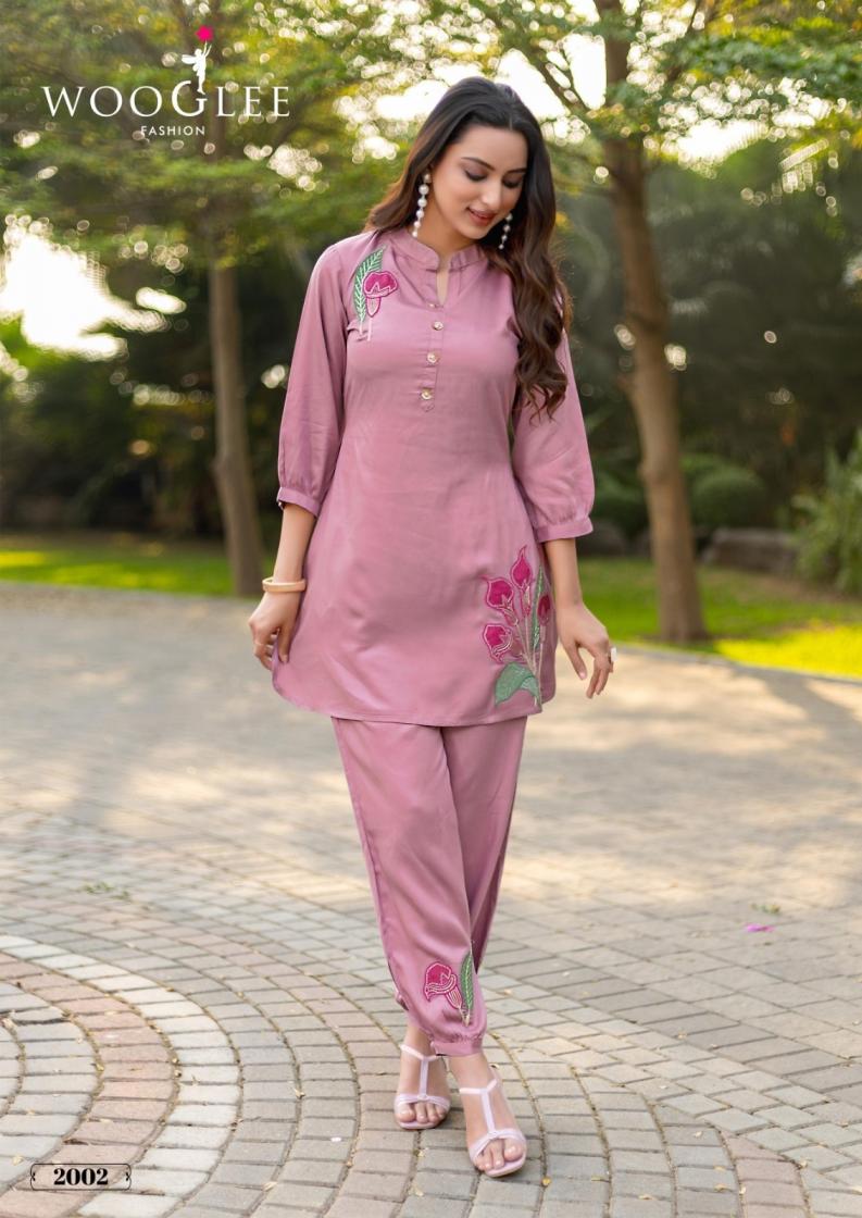 WOOGLEE RICH LOOK VISCOSE SATIN FULL STITCH CLASSIC CO-ORD SETS